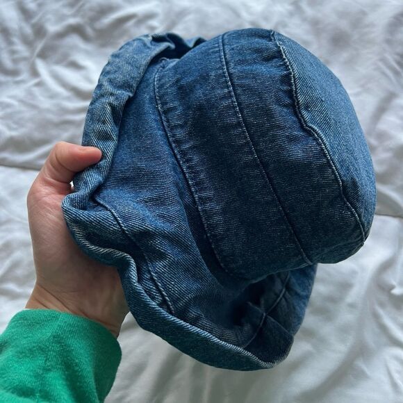 Offer a Price Vintage Collectif Bucket Hat Blue Denim One Size 100% cotton - Picture 3 of 8